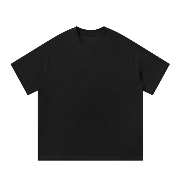 Mirror Logo — Oversized Tee, Black