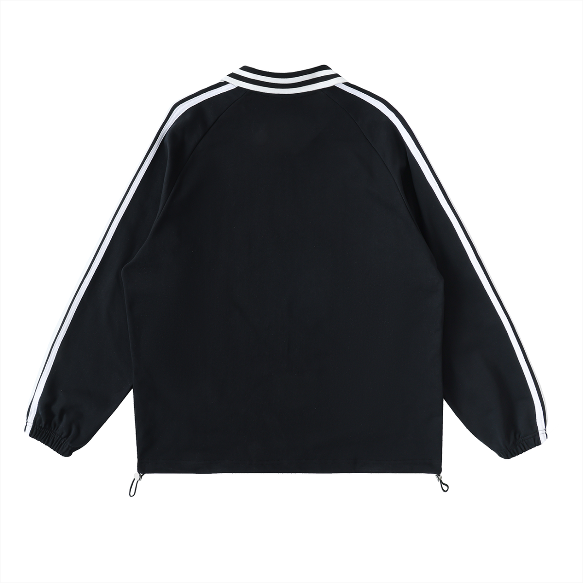 Mirror Logo — Lapel Sweatshirt, Black