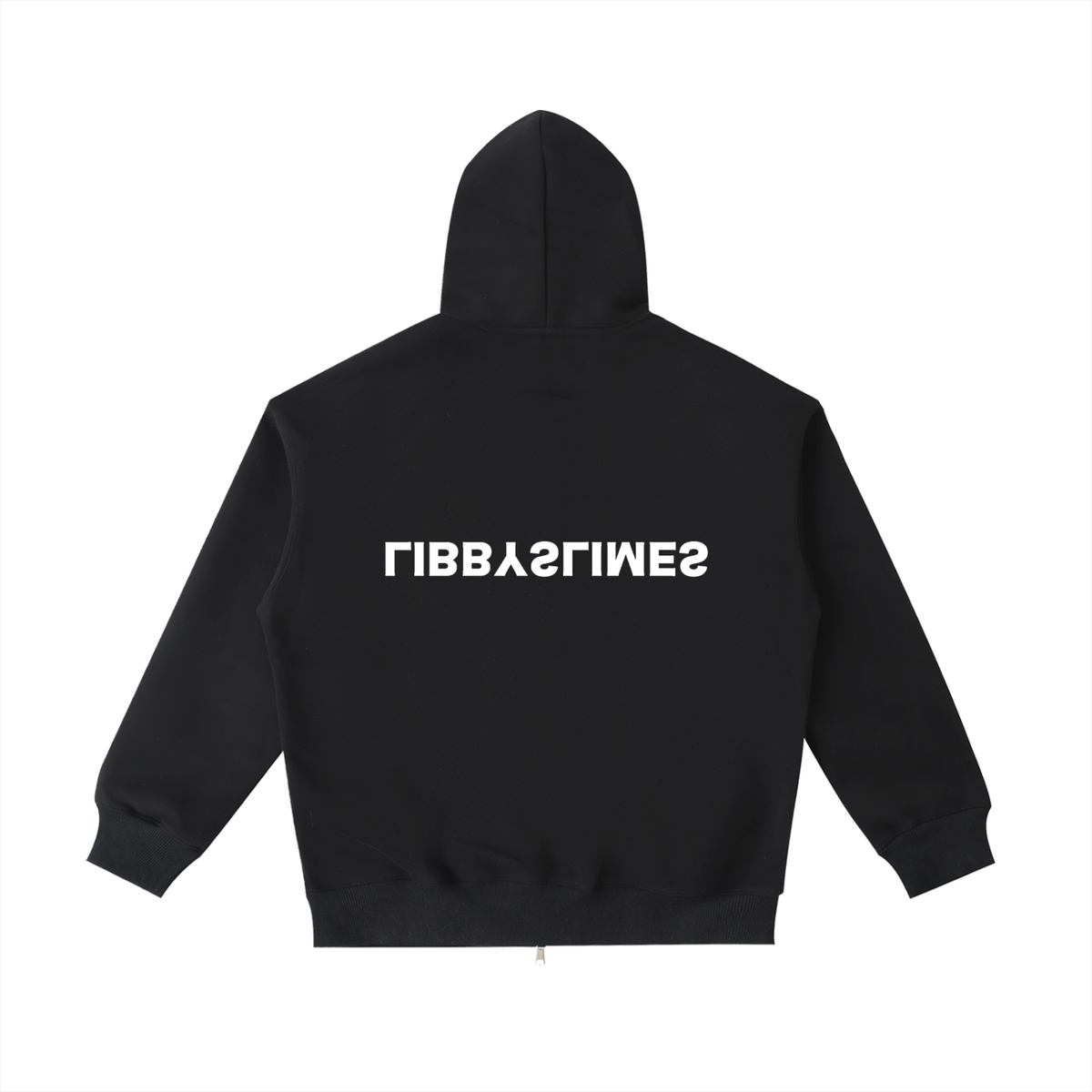 Mirror Logo — Pocket Hoodie, Black
