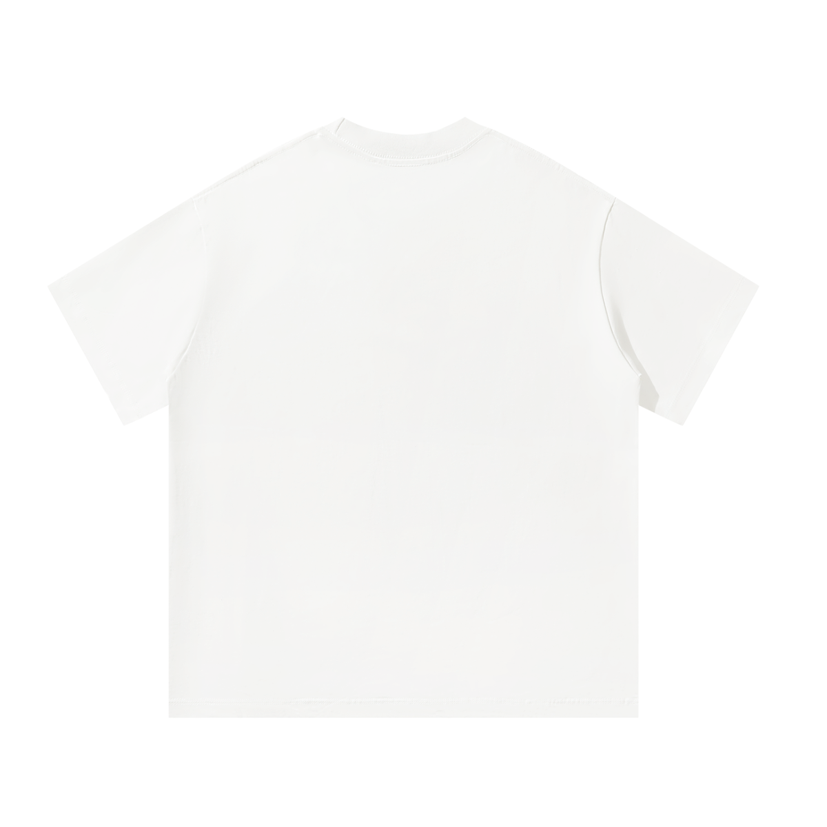 Mirror Logo — Oversized Tee, White