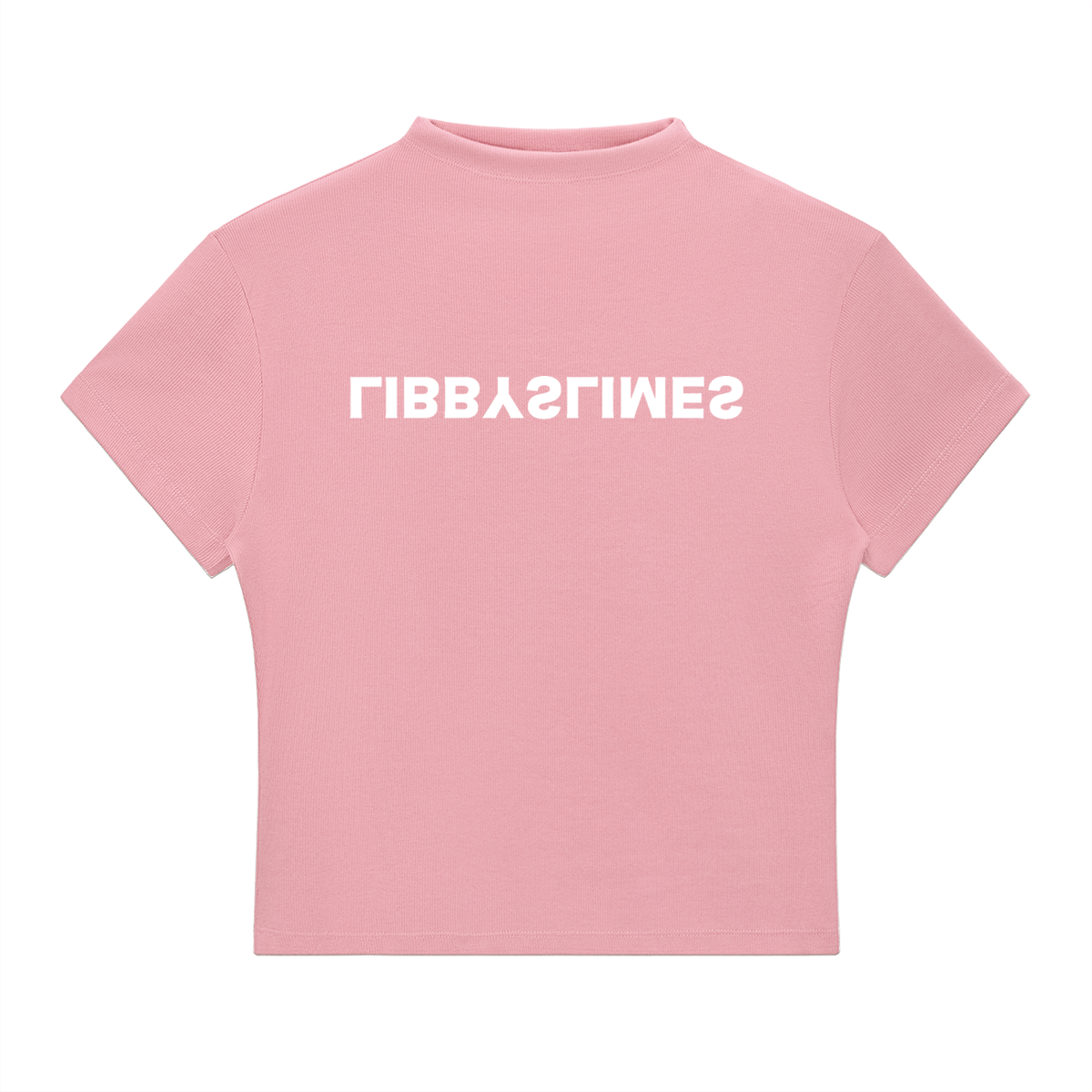 Mirror Logo — Mock Neck, Pink