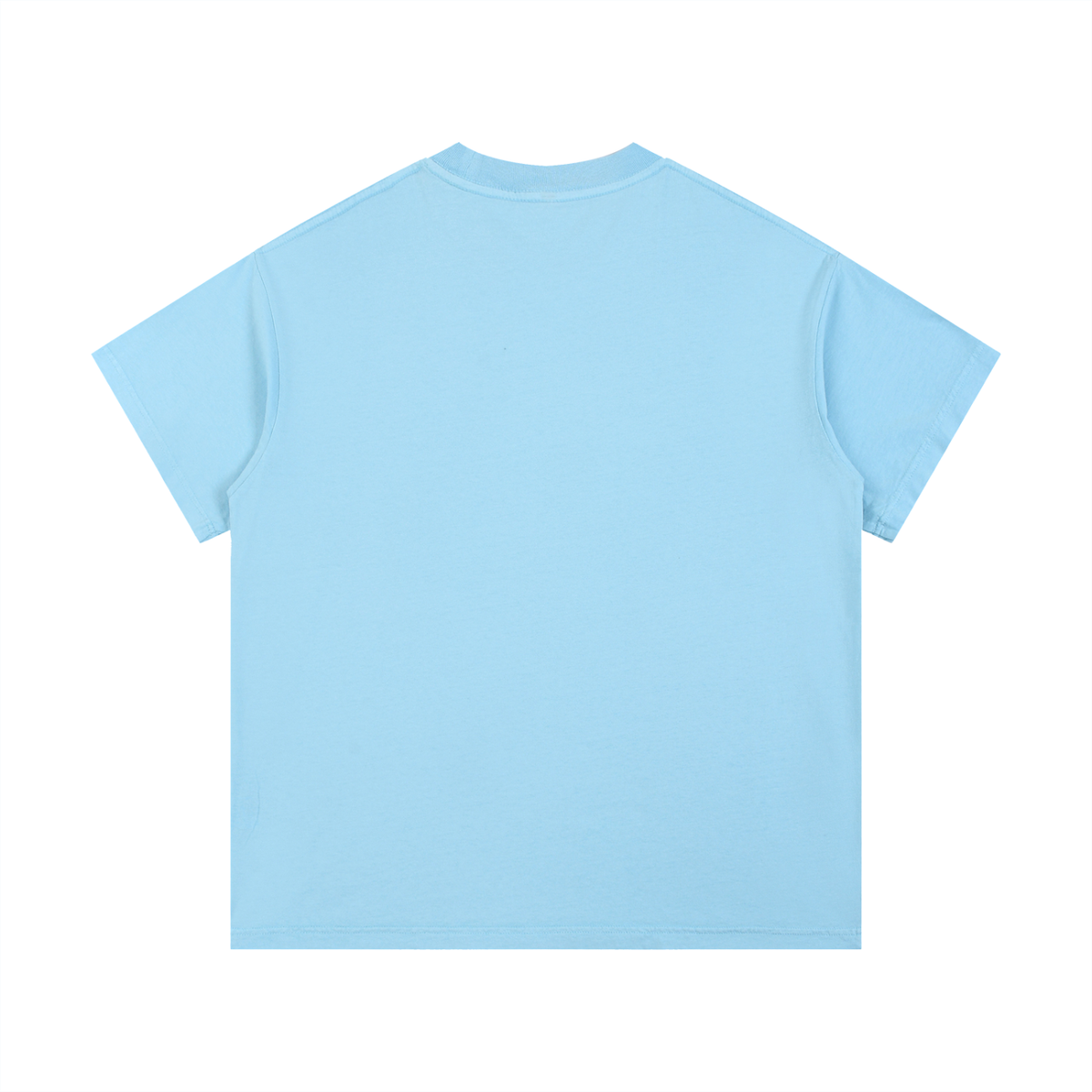 Mirror Logo — Vintage Cotton Tee, Sky Blue