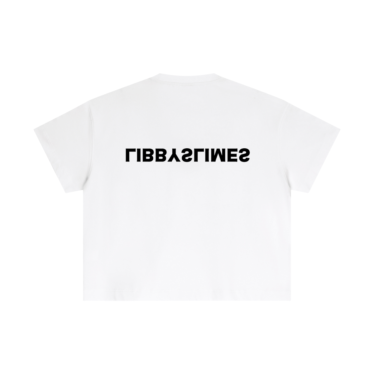 Pixel Mosaic, Worn — Boxy Tee, White
