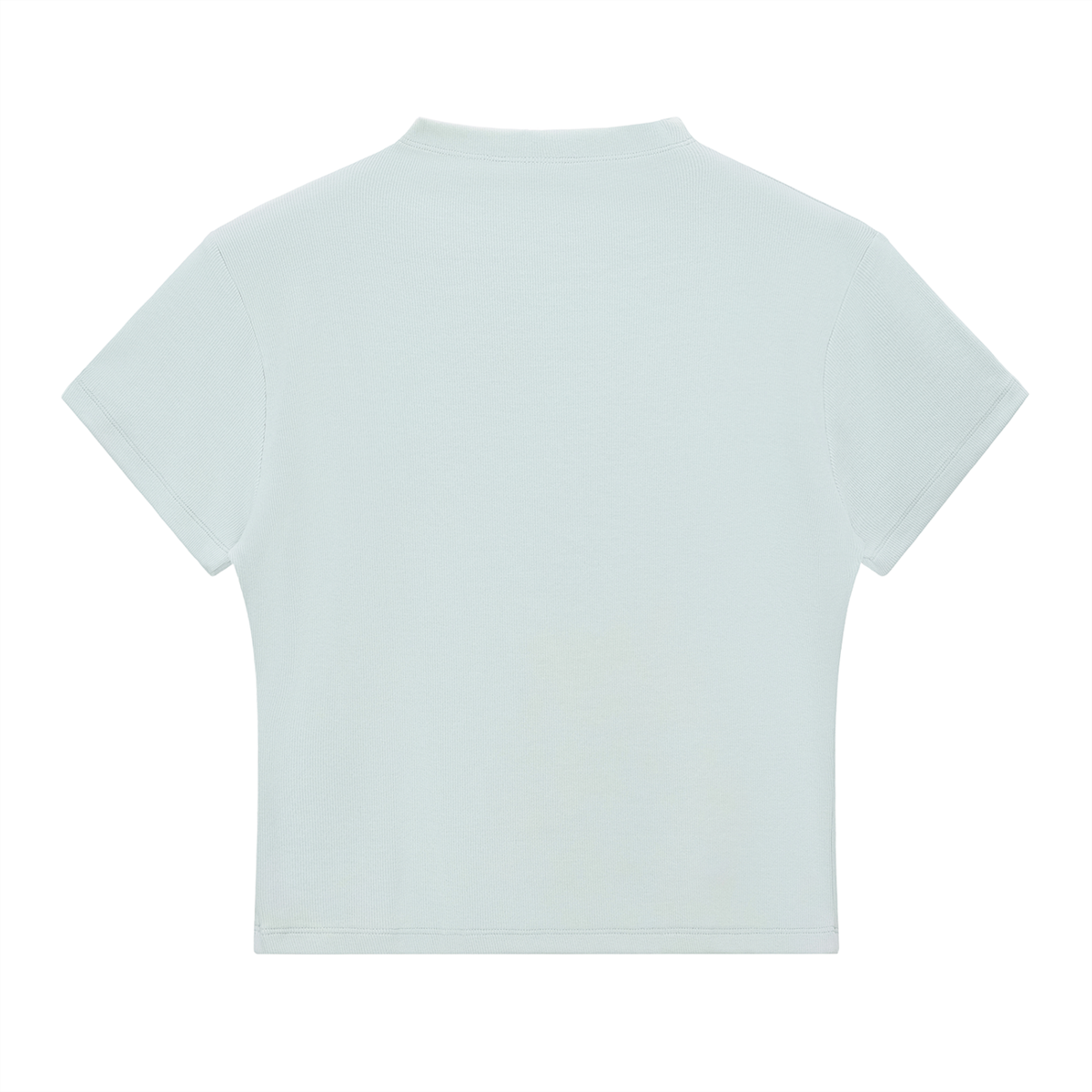 Mirror Logo — Mock Neck, Water Blue