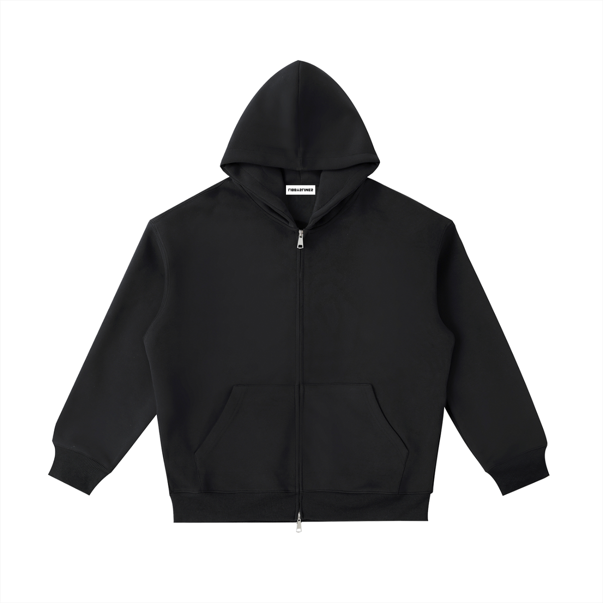 Mirror Logo — Pocket Hoodie, Black