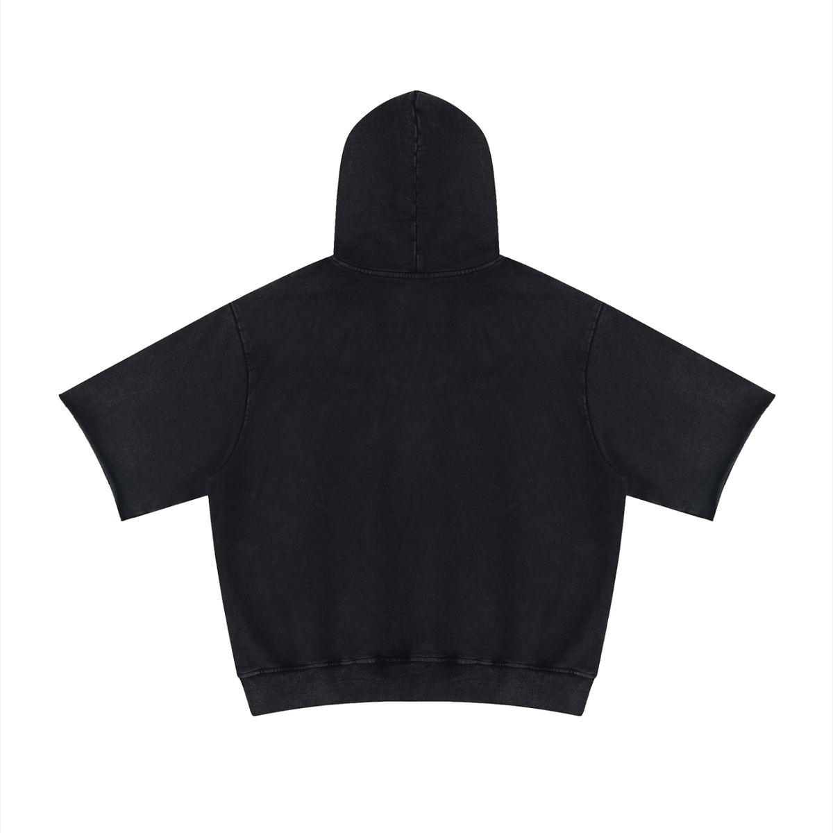 Mineral Wash Short Sleeve Hoodie